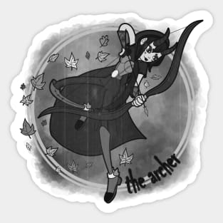 The archer - B&W Sticker